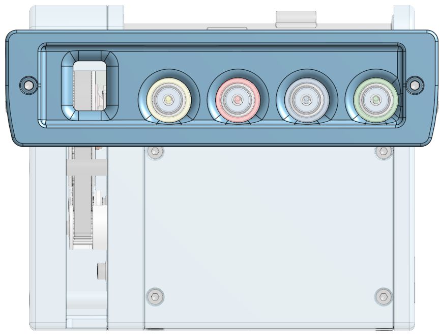 Custom Sovol SV08 tophat grill bracket for MMX cable routing